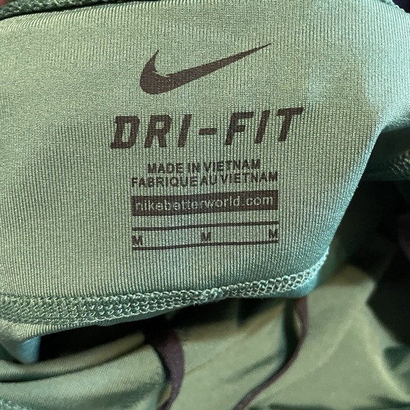 Nike Dri-FIT Running Crop Leggings Womens Green Athletic Activewear Womens‎ Med - Picture 8 of 9